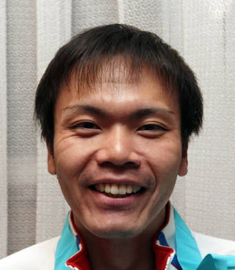 フライングディスク競技で３年ぶり３度目の優勝を大会新記録で飾った枝川哲也選手
