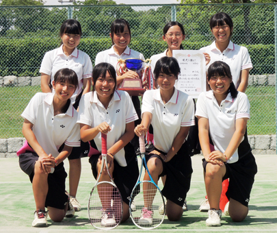 市中学総体ソフトテニス女子団体は赤穂がＶ
