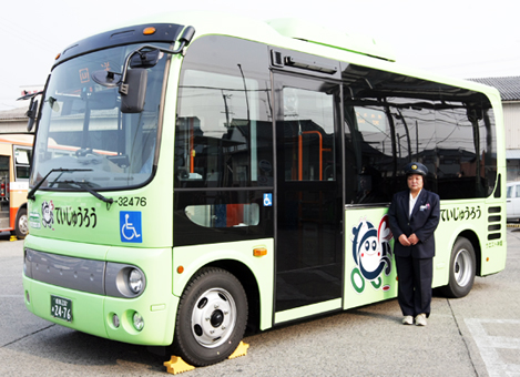 本格運行に合わせて導入される圏域バス「ていじゅうろう」の新車両