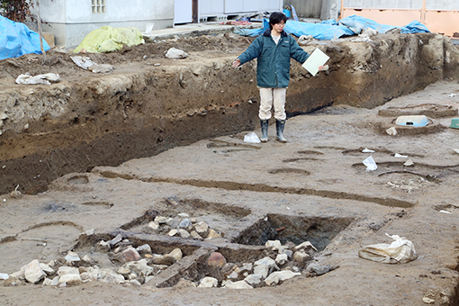 池田時代の侍屋敷跡など貴重な調査成果があった赤穂城下町跡発掘現場