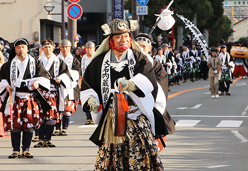 松平健さんが２年連続で義士行列に出演した赤穂義士祭