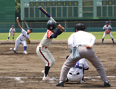 稲野エンジェルスと赤穂市選抜が戦った少年野球親善試合