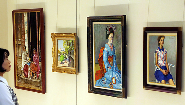 田淵記念館で開催中の特集展示「郷土ゆかりの画家たち」