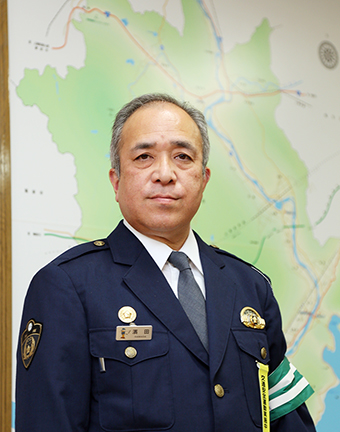 第８８代赤穂警察署長に着任した濱田純司警視