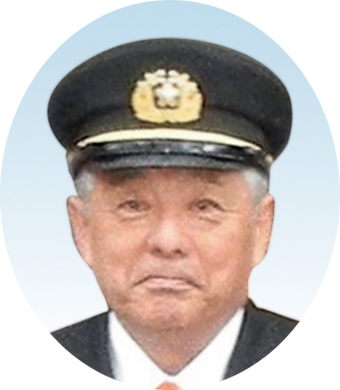 赤穂市消防団の新団長に選任された吉田清光さん