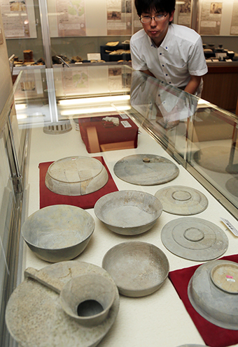 有年考古館で開催中の「播磨大陶器展」