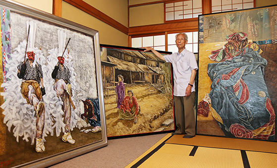 赤穂市立美術工芸館で特集展示が開かれる田中繁雄さんと作品