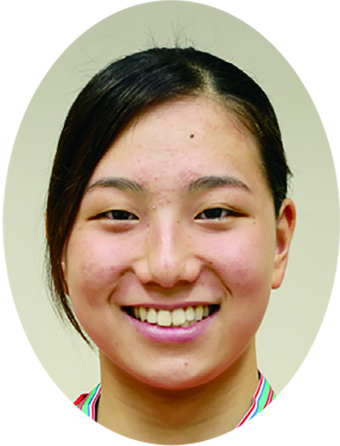 女子５０メートル自由形で県総体に続き近畿総体も連覇した舩本愛子さん