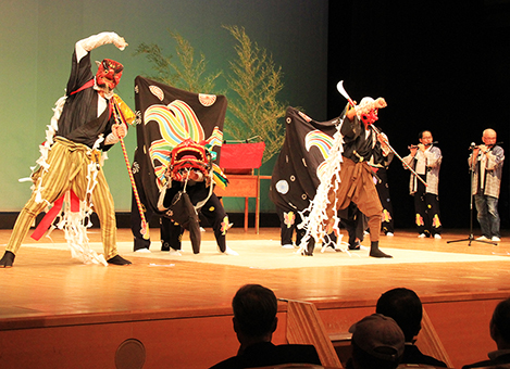 ４保存会が演舞を披露した伝統文化祭