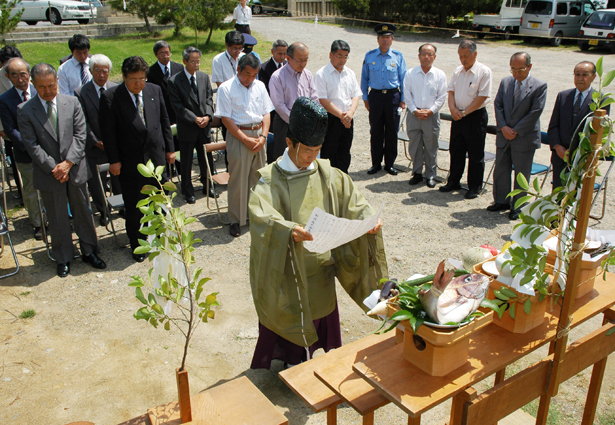 御崎・伊和都比売神社で行われた海水浴場安全祈願祭