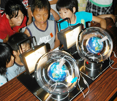 実験などで温暖化問題について考えた環境学習会