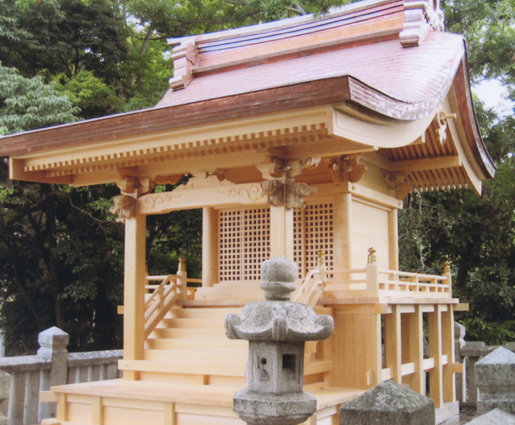 ９０年ぶりに改築された尾崎の塩釜神社