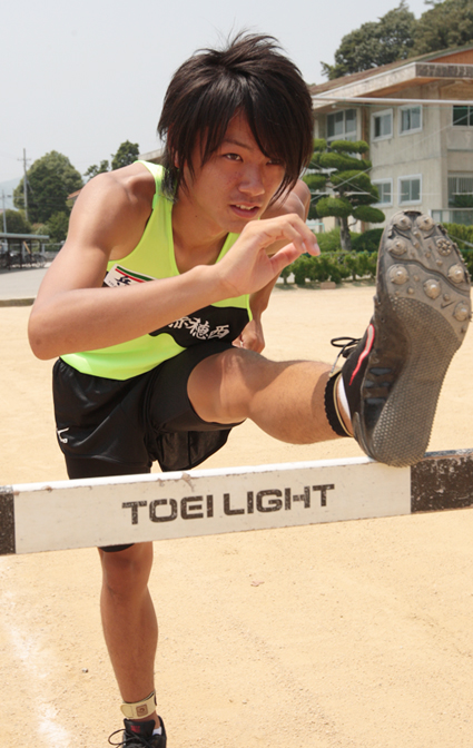 全国総体で市中学記録更新を狙う大薗拓未選手