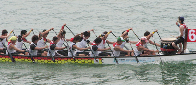 世界クラブ・クルー選手権で5位入賞した磯風漕友会=同会提供