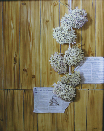 初入選した三宅由美さんの作品「紫陽花」