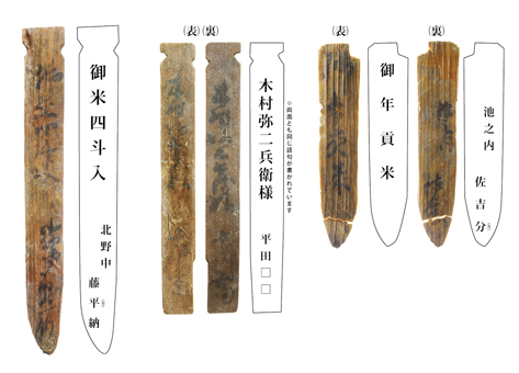 赤穂城下町跡の発掘調査で出土した木管=赤穂市教委提供