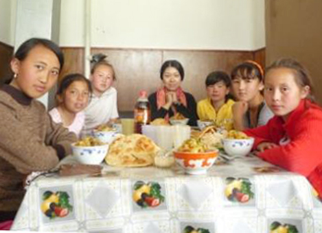 生徒たちが開いてくれた送別会