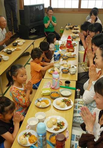 栄養たっぷりのメニューが並んだ食育講習会