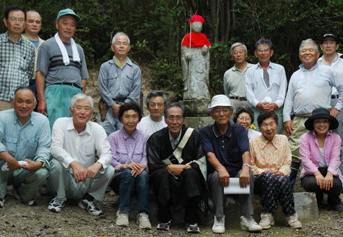枯木峠の地蔵盆に参加したみなさん