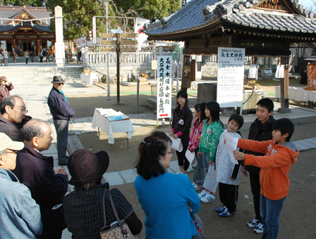 観光客に好評だった“一日観光ガイド”