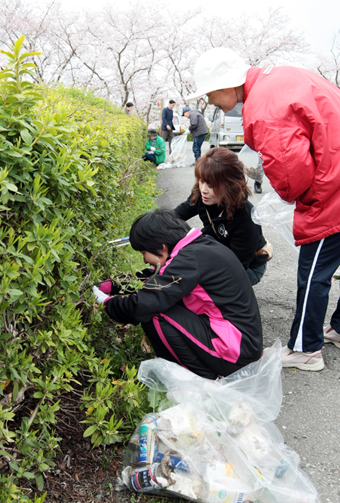 赤穂精華園が毎月行っている清掃活動