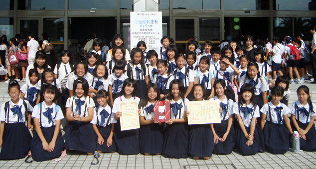 NHK学校音楽コンクール兵庫県大会で銀賞の尾崎小コーラス部