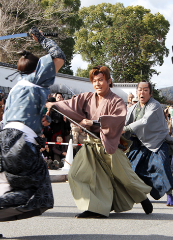 東映剣会の殺陣に俵星玄蕃役などで特別出演した都若丸さん