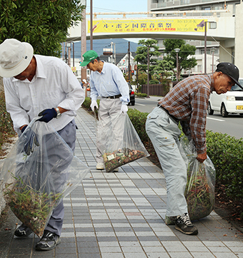 シルバー人材センターが実施した清掃奉仕