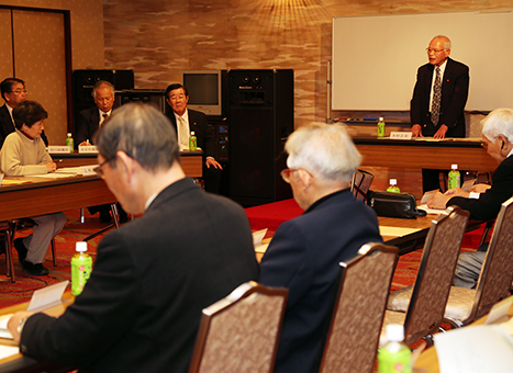 総会・決起集会に向けて開かれた「福浦地区産業廃棄物最終処分場建設反対 赤穂市民の会」の理事会