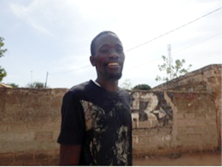 ゴミ問題に関心を持っているンジャウ・ンジャイさん