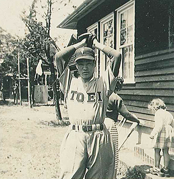 東映フライヤーズ時代の三住晨文=木村國勇さん提供