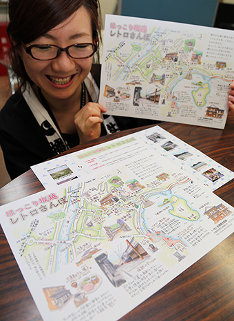 新たに発行された坂越の散策マップ