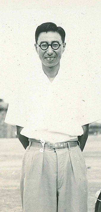 OB会長として部を支援した寺田吉郎=正木孝樹さん提供