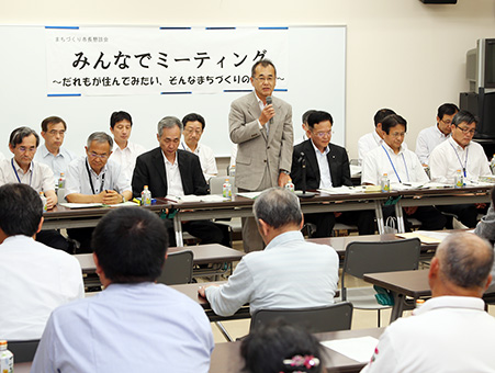 坂越地区を皮切りに始まった市長懇談会