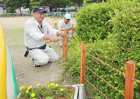 今年も土建一般労働組合が行った施設改修ボランティア