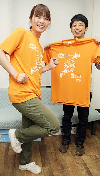 認知症啓発リレーマラソン「ラントモロー2015」をPRする実行委員