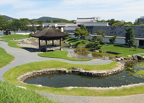 今年度内の部分公開が方針決定した赤穂城跡公園二之丸庭園=赤穂市教委文化財係提供