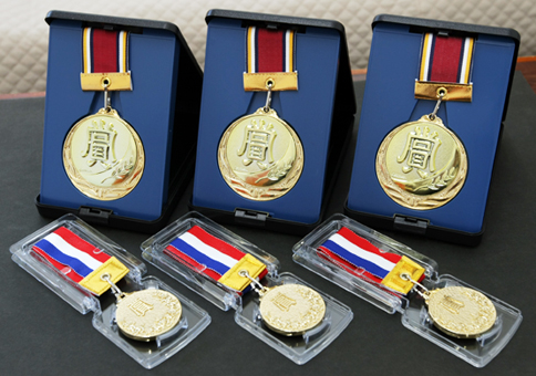 入賞者に贈られるメダル