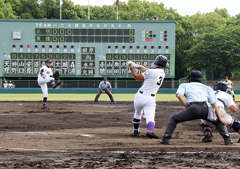 赤穂が天理と対戦した高校野球親善試合