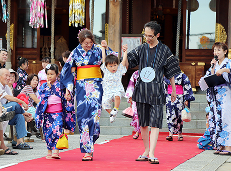 浴衣のファッションコンテストも行った「赤穂元禄ゆかたまつり」