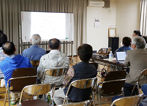 自治会の要望を受けて市民の会が開いた学習会