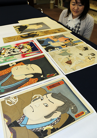 新収蔵の忠臣蔵浮世絵の一部