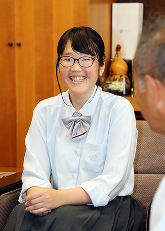 全国高校簿記コンクールに兵庫県代表として出場する三村茉由さん