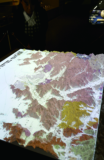 新たに展示された「赤穂コールドロン」の3D模型