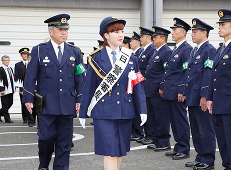 赤穂署で行われた年末特別警戒発隊式
