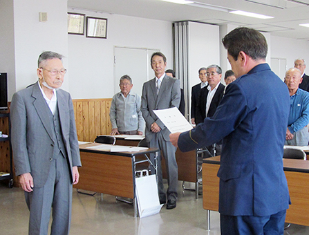 地域ふれあいの会の委嘱式