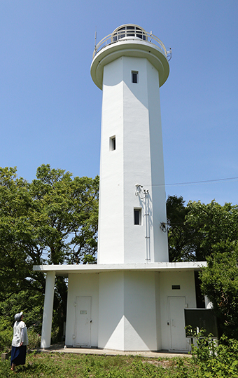 赤穂御埼灯台。「崎」ではなく「埼」の字が正式名称。
