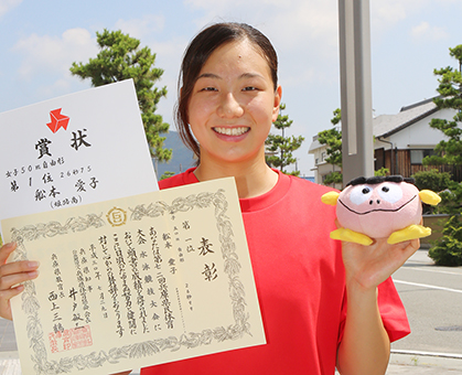 50メートル自由形で今季負けなしの舩本愛子さん