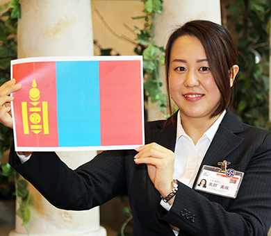 青年海外協力隊員としてモンゴルに赴任する奥田美咲さん