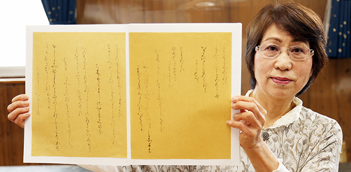 日展で初入選した三木友子さん